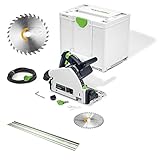 Festool Tauchsäge TS 55 FEBQ-Plus + FS1400 + Sägeblatt 160x1,8x20 W28 Wood