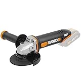 WORX WX803.9 Akku-Winkelschleifer 20V – leistungsstarker Winkelschleifer mit 125mm Scheibendurchmesser – hohe Sicherheit & Komfort – 2-Position verstellbarer Handgriff - ohne Akku & Ladegerät