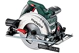 Metabo Handkreissäge KS 55 (600855500) Kunststoffkoffer, Nennaufnahmeleistung: 1200 W, Abgabeleistung: 670 W, Max. Schnitttiefe bei 90°: 55 mm