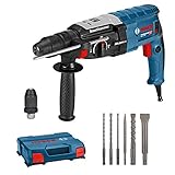 Bosch Professional Bohrhammer GBH 2-28 F (Leistung 880 Watt, Bohr-Ø Beton max: 28 mm, inkl. 6tlg. Bohr-Meißel-Set, SDS-plus, L-Case) - Amazon Exclusive Set Set