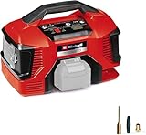 Einhell Akku-Kompressor PRESSITO 18/21 Power X-Change (18 V, max. 10.5 bar, 21 l/min Ansaugleistung, Motordrehzahl 18000 min^-1, ölfrei, ohne Akku)