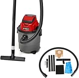 Einhell Akku-Nass-Trockensauger TC-VC 18/15 Li-Solo Power X-Change (Lithium-Ionen, Kunststoffbehälter 15 l, 4 Rollen, inkl. Saugschlauch, div. Filter, ohne Akku u. Ladegerät)