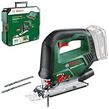 Bosch Akku-Stichsäge AdvancedSaw 18V-140 (Pendelhub, bürstenloser Motor, Schnitttiefe Holz/Stahl/Alu 140/10/20 mm, 3×Sägeblätter, 18-Volt-System, ohne Akku und Ladegerät, in SystemBox)– Amazon Edition