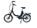 GermanXia E-Faltrad MOBILEMASTER P8K F 2023 Bosch Performance Line Mittelmotor (65 Nm), Kette,8-Gang Nabenschaltung ohne Rücktritt Schwarz 20 Zoll E Bike Klapprad