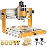 3018 Pro Ultra CNC-Fräsmaschine, 500-W-Ganzmetall-CNC-Fräsmaschine, verbesserte 3-Achsen-Endschalter und Not-Aus mit GRBL-Offline-Steuerung für Metall, Holz, Acryl, PCB-MDF