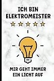 Ich Bin Elektromeister: Geschenk für Elektromeister A5 Notizbuch kariert für Meister Elektrotechnik praktisch zur Meisterprüfung oder Geburtstag Geschenkidee für Elektriker mit Meisterbrief