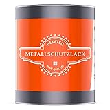 BEKATEQ Metallschutzlack 4in1 Metallfarbe 1l Anthrazitgrau I Grundierung + Rostschutzfarbe + Zwischenanstrich + Deckanstrich I Metalllack für Dach, Fenster, Türen, Zaun LS-570