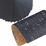 Schleifpapier Set, 45 Stück Körnung 120 bis 7900 Nass und Trocken Sandpapier, Schmirgelpapier zum Polieren und Schleifen für Auto, Holzmöbel, Stein, Lack, Metall, Glas - 22,9 x 9,9 cm