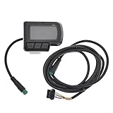 CaScab E-Bike LCD Display, E-Bike EN06 LCD Display Bedienfeld mit Kabel 24-48V für Elektrofahrrad Roller