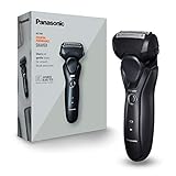 Panasonic Series 500 ES-RT37 Wet und Dry Herrenrasierer mit 3 Klingen für schnellen und präzisen Schnitt, Schwarz