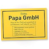 DankeDir! Firma Papa GmbH - Schild - Geburtstagsgeschenk Papa Handwerker Geschenk Vatertag - Geburtstag Weihnachten Vater Vatertagsgeschenk Heimwerker lustige Geschenkidee 30 x 20 cm