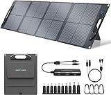 Ecosonique 100W/120W SolarPanel mit Abnehmbarem Power Hub, 22V MC-4/12V DC/USB-A und USB-C Solar Ladegerät mit Ständer, ETFE und Griff Solarpanel Camping