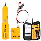 Cable Tracker, Gobesty Kabelfinder Kabeltester Leitungssucher, RJ11 Kabel-Tracer und Tongenerator, Multifunctional Netzwerktester Kabeltester zum Suchen und Verfolgen, Durchgang des Testschaltkreises