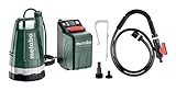 Metabo Akku-Tauch- und Regenfasspumpe TPF 18 LTX 2200 (18 V, Max. Förderhöhe 22 m, Fördermenge 2200 l/h, Gartenpumpe, ohne Akku)