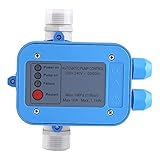 Automatik Pumpe Druckschalter, 220V Druckschalter, Wasserpumpenregler Automatischer Wasserpumpendruckregler Auto Control Unit Elektronischer Schalter für Haus, Hof, Garten, Gewächshaus