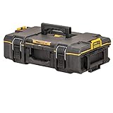 Dewalt Toughsystem 2.0 Box DS165 DWST83293-1 (kleine Werkzeugbox für allgemeinen Einsatz, IP65-staubdicht und spritzwassergeschützt, zwei herausnehmbare Innenfächer, max. Traglast 50kg)