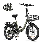 ENGWE E Bike 20 Zoll Klapprad Elektrofahrrad mit 3.0 Zoll Fat Tire, 15.6Ah Lithium-Akku für Lange Reichweite bis 140KM, 7-Gang-All-Terrain Ebike Herren für MTB, Strand & Schnee