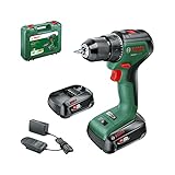 Bosch Home and Garden Home and Garden Akkuschrauber UniversalDrill 18V-60 (2 Akku, 18 Volt System, im Koffer) Schwarz