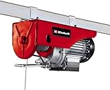 Einhell Seilhebezug TC-EH 250 (450 W, Not-Ausschalter, automatische Bremse und Endabschaltung, inkl. 12 m drallfreiem Drahtseil, Umlenkrolle mit Lasthaken und Sicherheitsbügel)