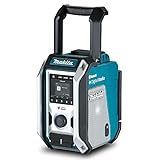 Makita DMR112 Akku-Baustellenradio 7,2 V - 18 V mit DAB+ und Bluetooth (ohne Akku, ohne Ladegerät), türkis