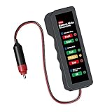 CRILSTYLEO Batteriemesser Generatoren auto diagnose Stromgenerator Batterietester für auto Prüfer kfz batterietester autobatterie tester akku check Batteriedetektor Batteriewächter rot