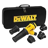 Dewalt Staubabsaugung für Meißel- und Abbruchhammer DWH051 (einsetzbar mit allen Dewalt SDS-max Kombi-, Meißel und Abbruchhämmern, kompatibel mit Industriesaugern, inkl. 3 Absaugdüsen)