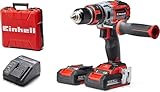 Einhell Professional Akkuschrauber TP-CD 18 Li-i BL Kit Power X-Change (18 V, Schlagfunktion, Brushless, 60 Nm, 2 Gang, LED Licht, Koffer, inkl. 2x 2,0 Ah Akku + Ladegerät)