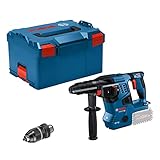 Bosch Professional 18V System Akku Bohrhammer GBH 18V-28 CF (inkl. Zusatzhandgriff, Fetttube, Schnellspannbohrfutter, L-BOXX-Einlage, L-BOXX, ohne Akku/ Ladegerät)