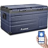 AAOBOSI 72 L Kompressor Kühlbox, Auto Kühlbox Mit WiFi-APP-Steuerung USB-Anschluss, 12/24 V und 100-240 V Kühlbox bis -20 °C für Auto, LKW, Boot, Reisemobil, Camping