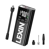 LEXIN P5 Elektrische Luftpumpe, Akku Kompressor 5000 mAh, 10,3 Bar Tragbare Reifenpumpe für Fahrrad, Roller, Motorrad, Auto, Rollstuhl, Bälle