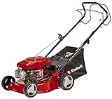 Einhell Benzin-Rasenmäher GC-PM 40/2 S (2 kW, 1-Zylinder 4-Takt-OHV-Motor, abschaltbarer Hinterradantrieb, 7-stufige zentrale Schnitthöhenverstellung, 45 l-Grasfangsack)