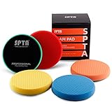 SPTA 5tlg 125mm Polierschwämme Wachs Schwämme Auto Polierpad Polieren Pad, Polierschaum Set für Exzenter Poliermaschine Schleifmaschine - Profiset