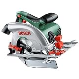 Bosch Handkreissäge PKS 55 (1200 W, 160 mm Sägeblatt, Schnitttiefe bis 55 mm, kompaktes Design)