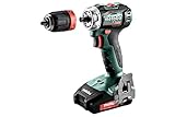 Metabo 602327500 Akku-Bohrschrauber BS 18 L BL Q 18V, 2x 2Ah Li-Ion Akkus, Bürstenlos, Werkzeug-Schnellwechsel-Funktion, inklu. Ladegerät, im Koffer, max. Drehmoment: 25Nm (weich)/ 60Nm (hart)