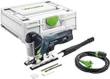 Festool Pendelstichsäge PS 420 EBQ-Plus CARVEX (mit Stichsägeblatt-Set, Splitterschutz), im Systainer