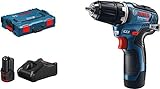 Bosch Professional 12V System Akku Bohrschrauber GSR 12V-35 (inkl. 2x Akku GBA 12V 3.0Ah, Schnellladegerät GAL 12V-40, L-BOXX)