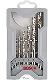 Bosch 7x PRO Metal HSS-G Spiralbohrer-Set (für Nichteisenmetalle, Stahl, Ø 2,0, 3,0, 4,0, 5,0, 6,0, 8,0, 10,0 mm, Professional Zubehör Bohrmaschine/Schrauber)