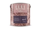 Crown ELLE DECORATION Pigment No. 472, 2,5 L, extra-matte Premium Wandfarbe für Innen, für Wände und Holz, hohe Deckkraft, Innenfarbe,dunkler, geheimnisvoller Pflaumenton