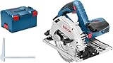 Bosch Professional Kreissäge GKS 55 + GCE (inkl. 1x Kreissägeblatt für Holz, Parallelanschlag, L-BOXX)