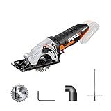 WORX WX527.9 Worxsaw Akku Handkreissäge 20V - Tauch- und Sägeschnitte bis zu 27mm, Einhandbedienung - ideal für Holz, dünnes Metall, Keramik, Kunststoffe - ohne Akku & Ladegerät