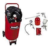 Einhell Kompressor TH-AC 240/50/10 OF (1500 W, 240 l/min Ansaugl) + Druckluft Set, 5-teilig passend für Kompressoren