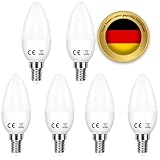 Oaomi E14 Kerze C35 E14 Led Warmweiss LED Lampe,5w Glühbirne Warmweiß 2700K ersetzt 50W Halogenlampe LED Lampen Filament Fadenlampe, Glas, Nicht Dimmbar E14 Led AC 220V-240V(C35)