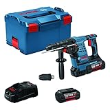 Bosch Professional 36V System Akku Bohrhammer GBH 36V-LI Plus (inkl. 2x 6.0Ah Akku, Schnellladegerät, L-BOXX)