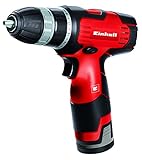 Einhell Akkuschrauber TH-CD 12 Li, Li-Ion, 12 V, 1,3 Ah, 1 Gang, 22 Nm, Schlanke Bauform, Magnet-Schraubenhalter