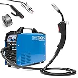 IPOTOOLS MIG-160ER Inverter Schweißgerät MIG MAG - Schutzgas Schweissgerät mit 160 Ampere auch FLUX/Fülldraht und Elektroden geeignet/E-Hand/Digitalanzeige/IGBT / 230V / 7 Jahre Garantie