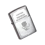 Zippo Feuerzeug für Gärtner - Geschenke für Gärtner und Gärtnermeister.  Persönliches Sturmfeuerzeug als Schlosser Zubehör (Gärtner)