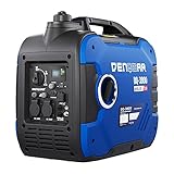 DENQBAR Inverter Stromgenerator DQ-3800 3800W Benzin Stromerzeuger mit 230V, EcoMode, USB Fast-Load, Superleise, LED Display, tragbar - Für Camping, Garage, Baustelle, Wohnmobil und Notstromaggregat