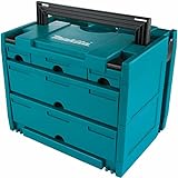 Makita P-84349 Makstor Serie ist mit den bestehenden Makpac-Systemkoffern kompatibel Modell 4.5, Petrol