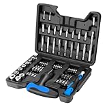 Schraubendreher Bit Sets - 63PCS Feinmechaniker Werkzeug Set mit Aufbewahrungsbox, Handschlagschrauber für alle Smartphones, Laptops, Kameras, Modellbau, Alltagsanwendungen