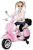 Original Actionbikes Motors Kinder Elektroroller Vespa PX150 | 2 x 18 Watt Motor (Total 36 Watt) - Eva-Vollgummireifen - Lizenziert - Bis zu 6 km/h - Roller (Pink)